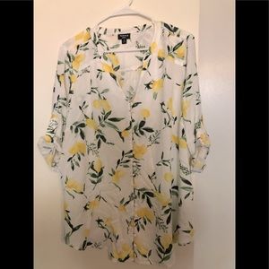 Torrid lemon blouse